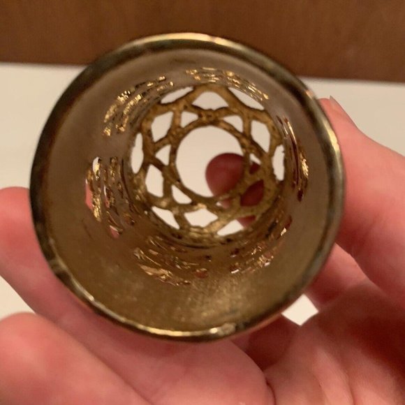 Ornate Gold Tone Wine Bottle Topper - Picture 6 of 12